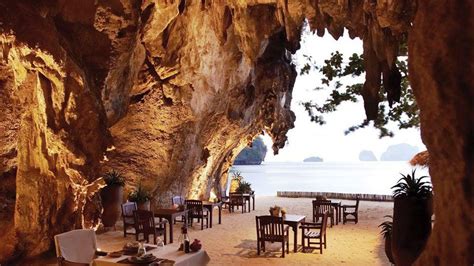 Cave Dining Amazing | Romantic getaway places, Restaurant on the beach, Thailand places