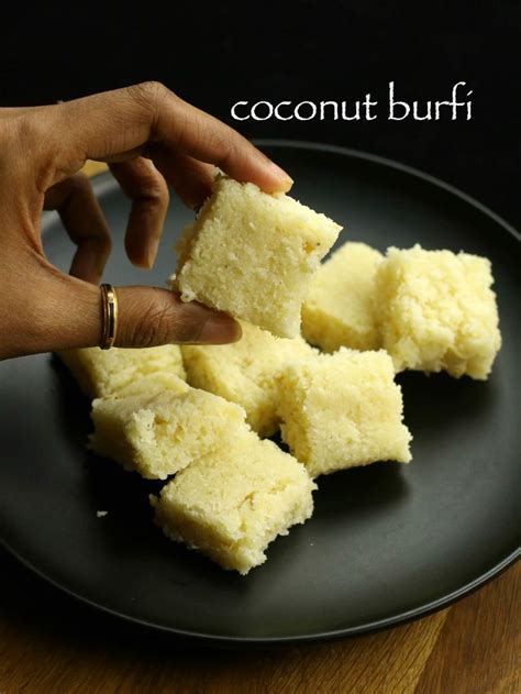 coconut burfi recipe | kobbari mithai recipe | nariyal barfi recipe