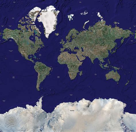 Image detail for -Satellite map of the world. Satellite maps of the world — Planetolog ... | The ...