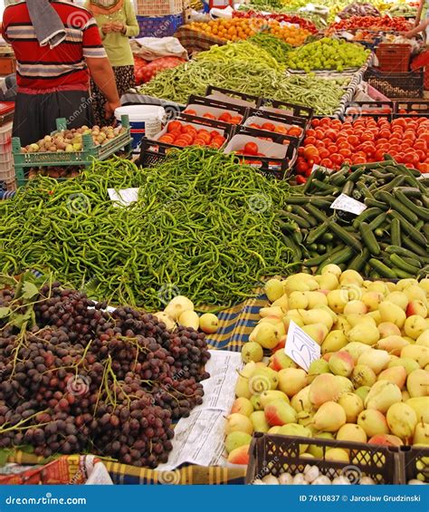 Market in Turkey stock image. Image of trade, fruit, selling - 7610837