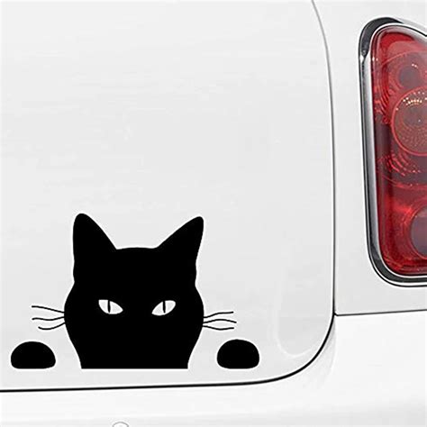 Aliexpress.com : Buy Car Styling Cartoon Cat Car Stickers Reflective PET Car Funny Sticker ...