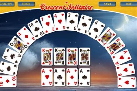 Play Crescent Solitaire Game for Free on goplayfreegames.com