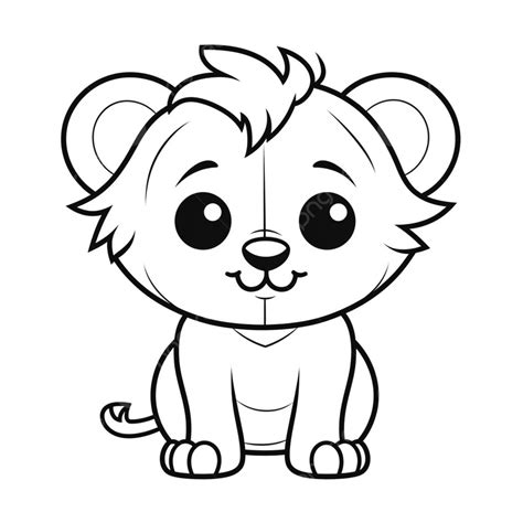 Cute Coloring Pages Of Baby Lions