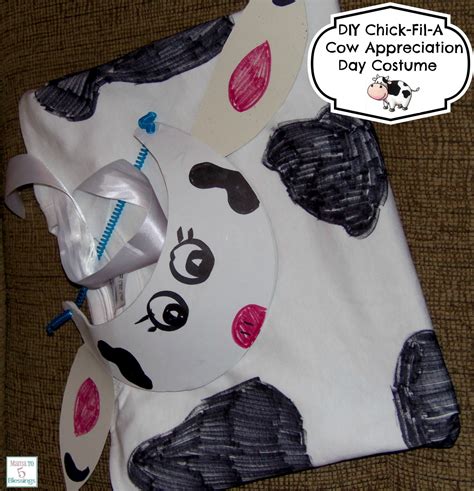 chick-fil-a cow diy costume use a - Mama to 6 Blessings