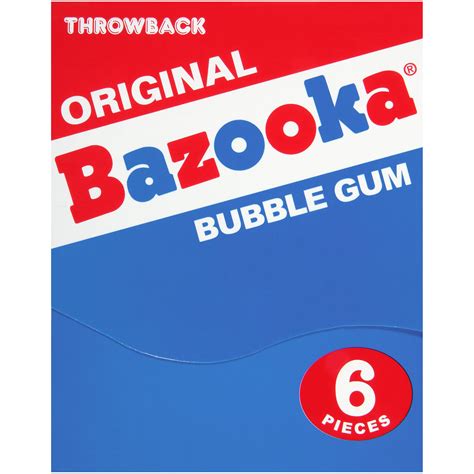 Buy Bazooka Bubble Gum Summer 6 Piece Wallet Pack (Pack of 12) of ...