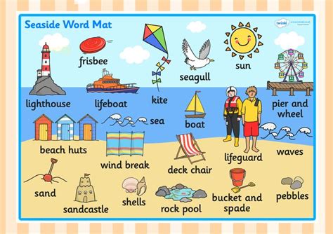 The Seaside- Word Mat | Twinkl Seaside Resources | Pinterest | Seaside, Student-centered ...