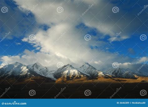 Snow Mountain in Tibet stock image. Image of peaks, snow - 3646389