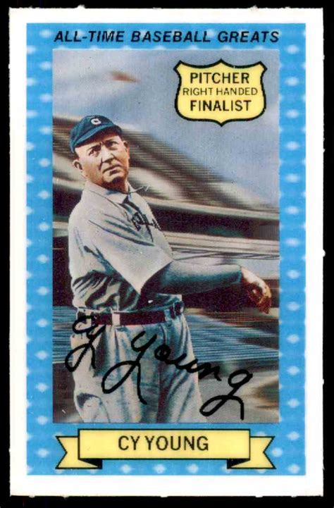 Cy Young Baseball All Time Greats Card - BaseBall Wall