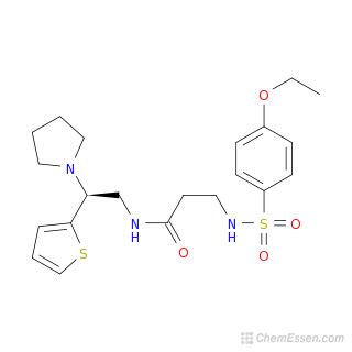 3-[(4-ethoxybenzene)sulfonamido]-N-[(2S)-2-(pyrrolidin-1-yl)-2-(thiophen-2-yl)ethyl]propanamide ...