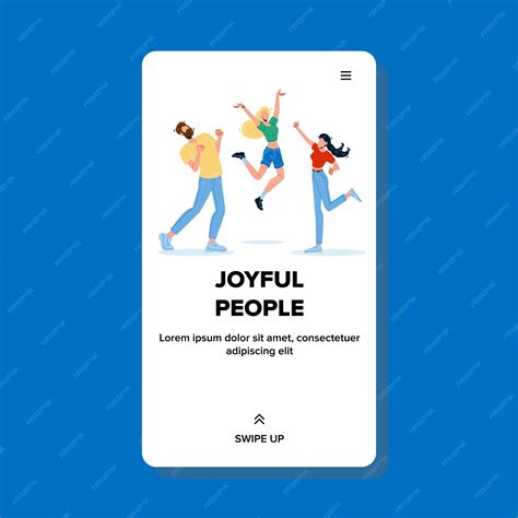 Premium Vector | Joyful people celebrate dancing and jumping