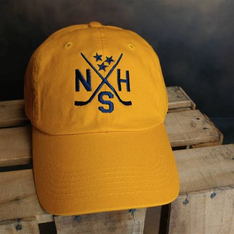 NASH Hat Nashville Predators Gold Tennessee Sports | Etsy