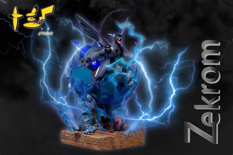 Legendary Pokemon Series Zekrom with LED - Pokemon Resin statue ...