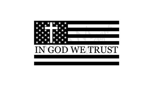 In God We Trust American Flag SVG & PNG | Etsy