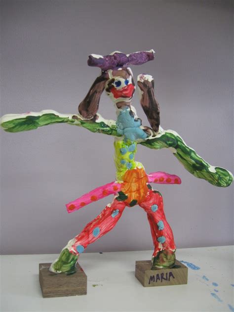 Model Magic sculptures - Giacometti | Model magic, Art for kids, Art ...