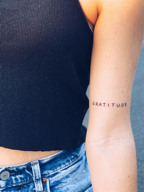 gratitude tattoo idea | Gratitude tattoo, Believe tattoos, Writing tattoos