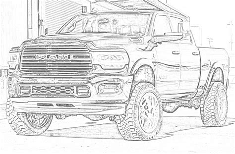 Dodge Ram 2019 Drawing