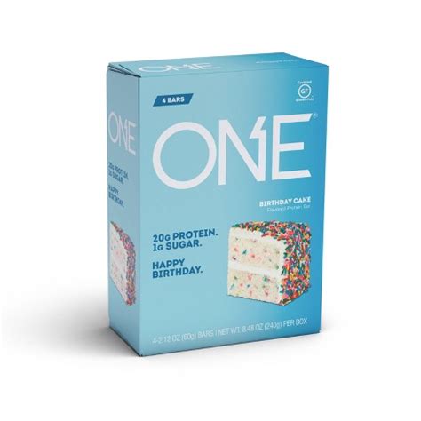 One Protein Bar - Birthday Cake - 4ct : Target