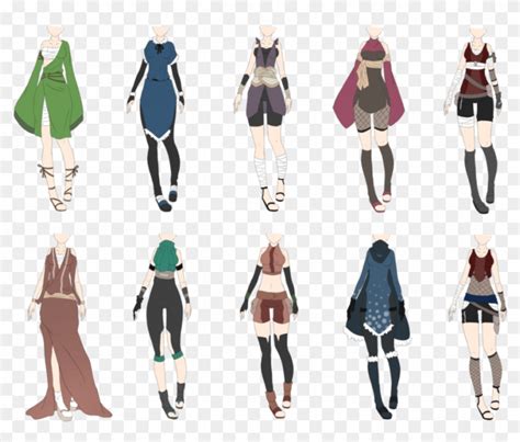 Naruto Oc Outfits - Free Transparent PNG Clipart Images Download