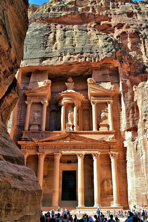 The Treasury Viewed as Emerging from The Siq in Petra, Jordan - Encircle Photos