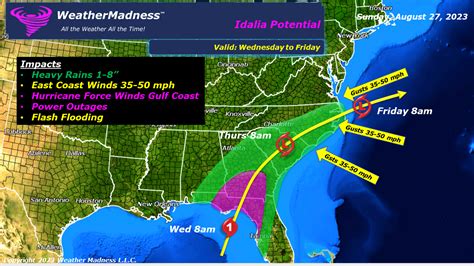 Climate Insanity - Hurricane Idalia will Type and Hit the Southeast ...