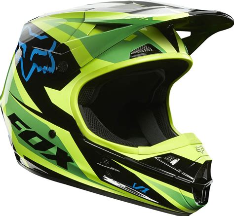 NEW 2014 FOX RACING V1 RACE GREEN HELMET MOTOCROSS SX MX ATV OFF ROAD MOTORCYCLE | Motocross ...