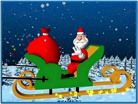 Christmas santa claus 3d screensaver 1.0 - Download free