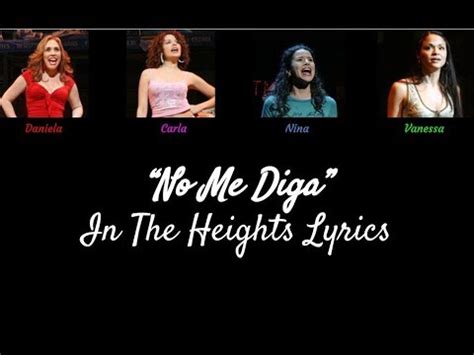 No Me Diga - In The Heights Lyrics - YouTube