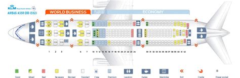 Seat map Airbus A330-200 KLM. Best seats in the plane