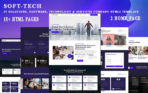 Soft-tech - IT Solutions, Software, Technology & Services Company HTML5 Template