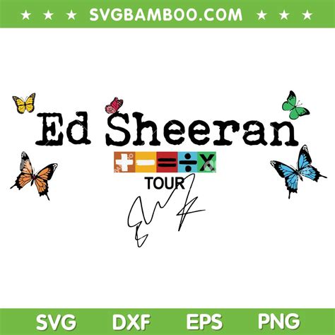 Ed Sheeran 2023 Tour SVG PNG