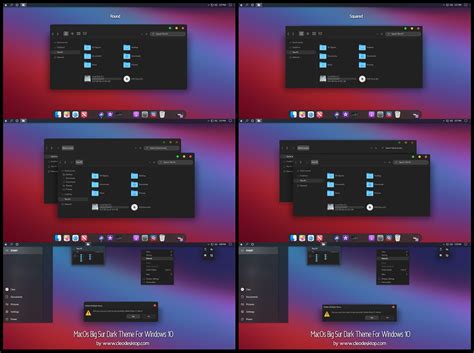 MacOs Big Sur Full Dark Theme Win10 by Cleodesktop on DeviantArt
