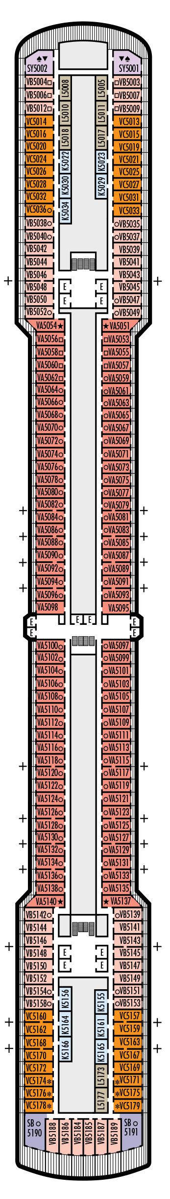 Westerdam Deck Plans | CruiseInd