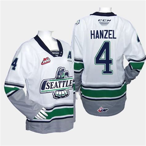 Jeremy Hanzel #4 Seattle Thunderbirds 2023 WHL Championship Replica ...