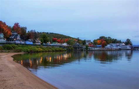 Sunrise over Weirs Beach - Laconia, NH Photograph by Joann Vitali - Fine Art America