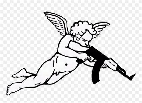 Report Abuse - Cupid With A Gun Tattoo - Free Transparent PNG Clipart Images Download