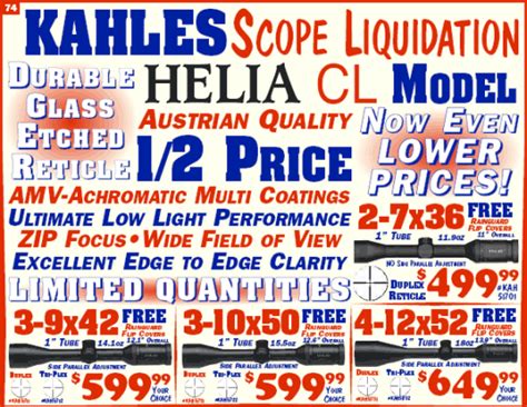 Half-Off Pricing on Kahles Hunting Scopes at CDNN « Daily Bulletin