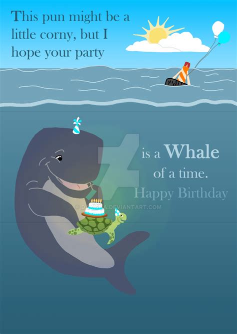 Whale Birthday Card by daKisha on DeviantArt