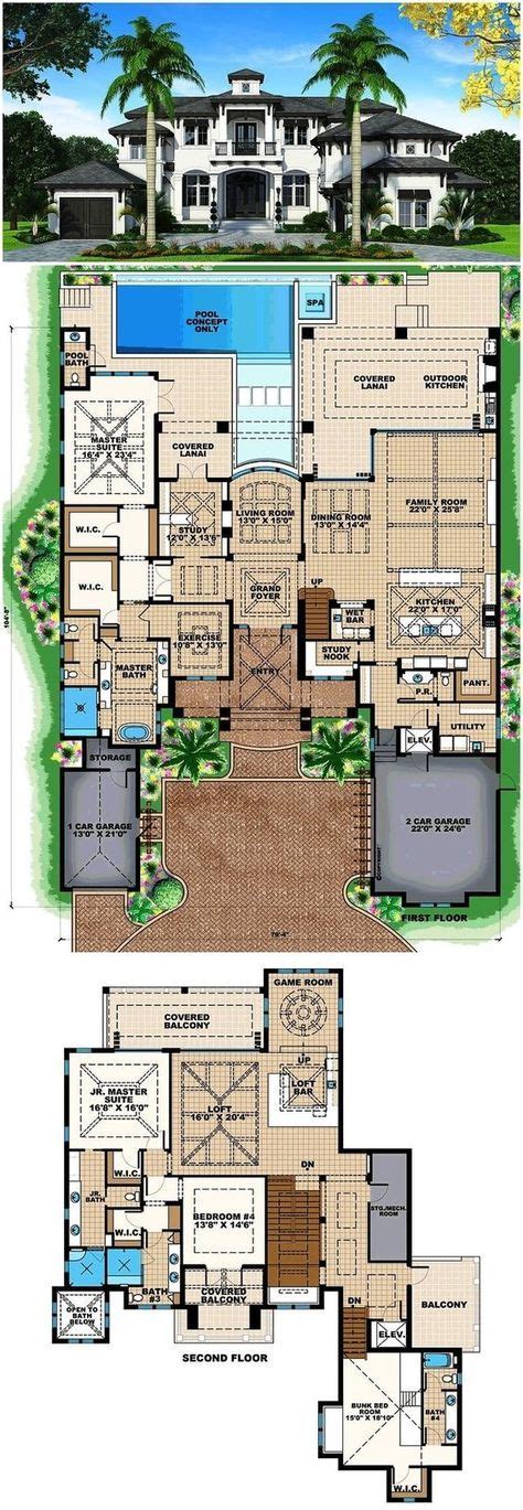 House Plans Mediterranean Pools 24+ Ideas | Mediterranean style house plans, Mediterranean house ...