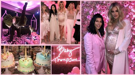 KHLOE KARDASHIAN CELEBRATES BABY SHOWER PARTY FULL - YouTube