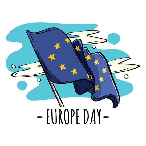 Europe Day Flag 203791 Vector Art at Vecteezy