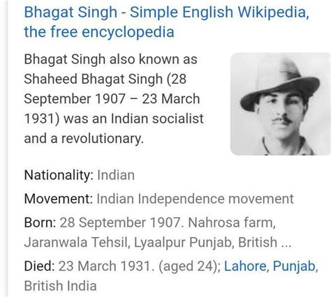 I need the biography of bhagat singh . - Brainly.in