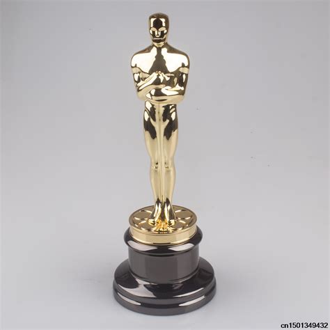 ᗑ34.3cm Oscar Awards Trophy Replica Academy Award Oscar Statue Gold Zinc - a428