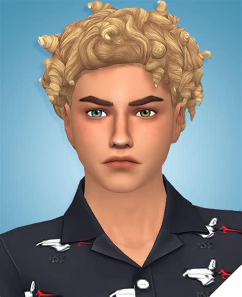 I've Been Really Wanting A Curly Male Hair And One Of My Fave Creators Made This Hair Sims 4 Cc ...