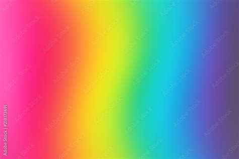 Abstract blurred rainbow background. Colorful wallpaper. Bright colors. Stock Photo | Adobe Stock