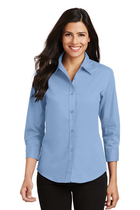 Port Authority Women's 3/4-Sleeve Easy Care Shirt | Product | SanMar