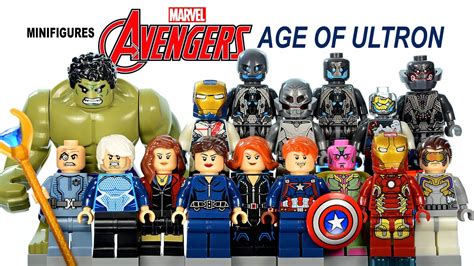 LEGO Avengers Age of Ultron 2015 KnockOff Minifigures SY Complete Set 1 & 2 Review - YouTube