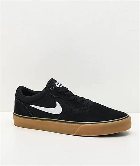 Nike SB Chron 2 Black & Gum Skate Shoes