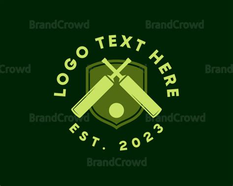 Cricket Bat Ball Logo | BrandCrowd Logo Maker