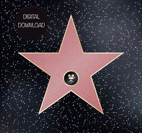 Hollywood Walk of Fame / Hollywood Star Digital Download / - Etsy