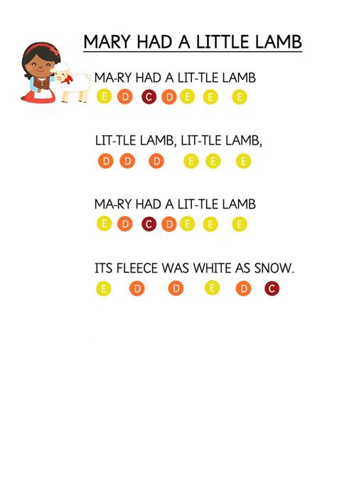 an image of mary had a little lamb and it's name is mary had a little lamb